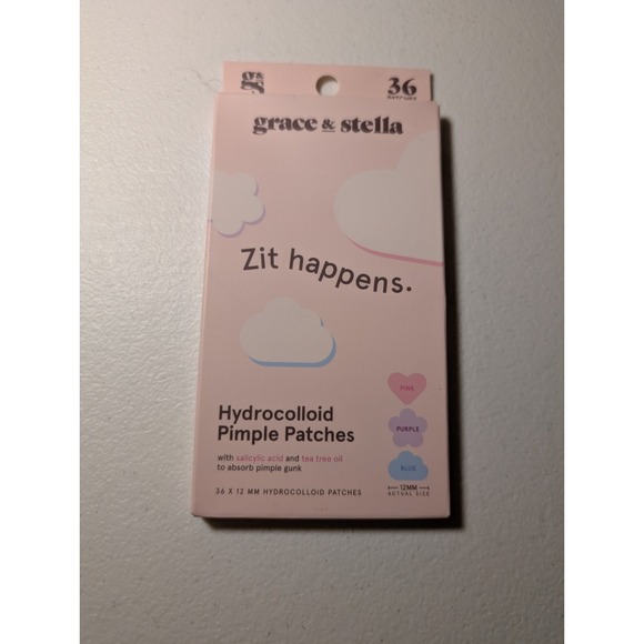 Grace & Stella Hydrocolloid Pimple Patches - 36 Patches (Pink, Purple, Blue) - Picture 1 of 2